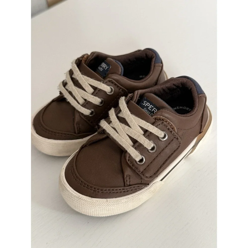 Sperry Toddler Boys Size 5 M Harbor Tide Jr Boat Marina Shoe Brown